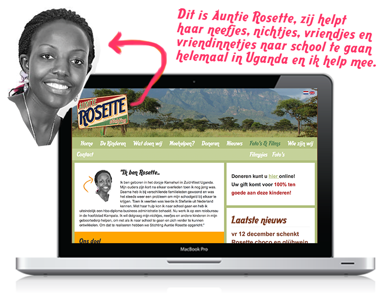 webdesign Auntie Rosette